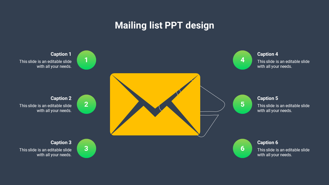 Mailing list PPT design